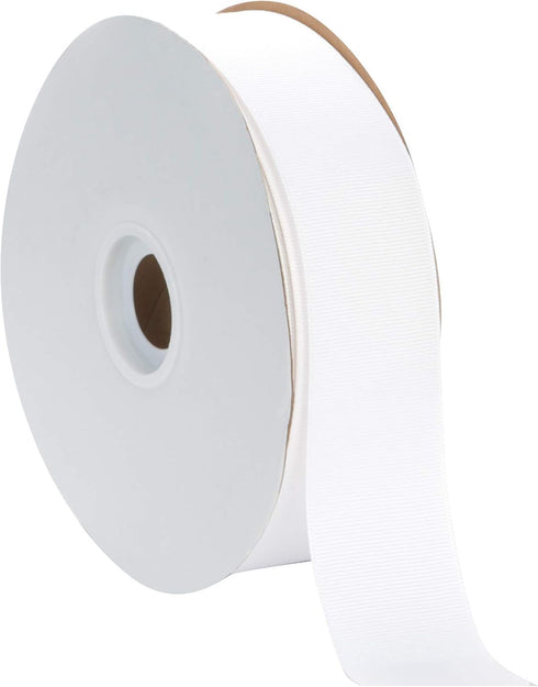 Berwick Offray 1.5" Grosgrain Ribbon, White, 50 Yards...