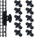 10 Pieces Aquarium Divider Suction Cup Clips, Glass Fixing Clips, Plastic Mesh Board Isolation Holders for Fish Tank (Black)...