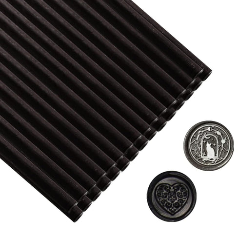 Black Wax Seal Sticks, ONWINPOR 26pcs Glue Gun Black Wax Sealing Sticks for Wax Seal Stamp, Wedding Invitations, Envelope Letter Sealing...