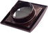 Vent Systems 4'' Inch Brown Air Vent Cover, Pack of 2, Dryer Vents and Bathroom Exhaust Vent Pipe, Louvered Outdoor Dryer Vent Cover Opening Flap Vent, Keeps Out Insects, Birds and Rodents