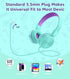 Kids Headphones, Toddler Headphones with Safe Volume Limiter 94dB, Wired School Headphones for Kid with Adjustable and Flexible Design for Boys an...