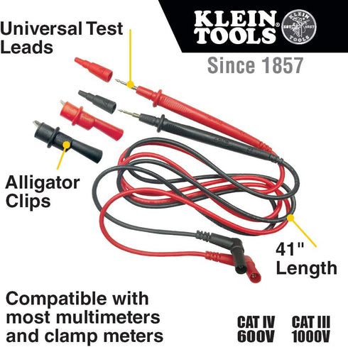 Klein Tools 69410 Replacement Test Lead Set, Right Angle...