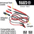 Klein Tools 69410 Replacement Test Lead Set, Right Angle...
