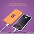 Miady 2-Pack 10000mAh Dual USB Portable Charger, USB-C Fast Charging Power Bank, Backup Charger for iPhone 15/14/13, Galaxy S23/22, Pixel and etc ...