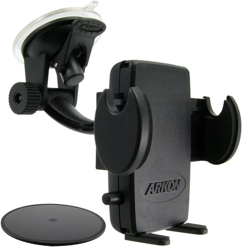ARKON Windshield and Dash Car Phone Holder Mount for iPhone X 8 7 6S 6 Plus 8 7 6S 6 Galaxy Note Retail Black (SM415)...