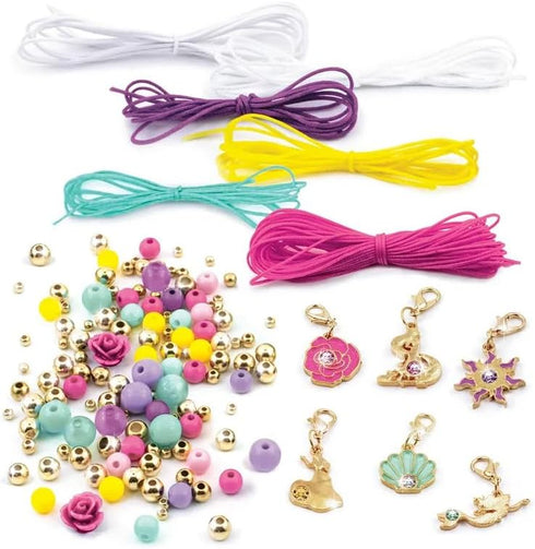 Make It Real - Disney Princess Crystal Dreams Jewelry - DIY Bead & Charm Bracelet Making Kit - Includes Jewelry Making Supplies, Charms with Swaro...
