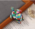 Colorful Sea Turtle Brooches For Women Men Fashion Rhinestone Animal Enamel Brooch Pin Jewelry Gift Accessories for Backpacks Set Badges Clothing ...