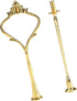Cake Cupcake Tray Stand Handle Fruit Plate Hardware Fitting Holder, 2-Tiers Crown-Gold...