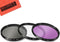49mm Multi-Coated 3 Piece Filter Kit (UV-CPL-FLD) for Canon EF 50mm f/1.8 STM Lens......