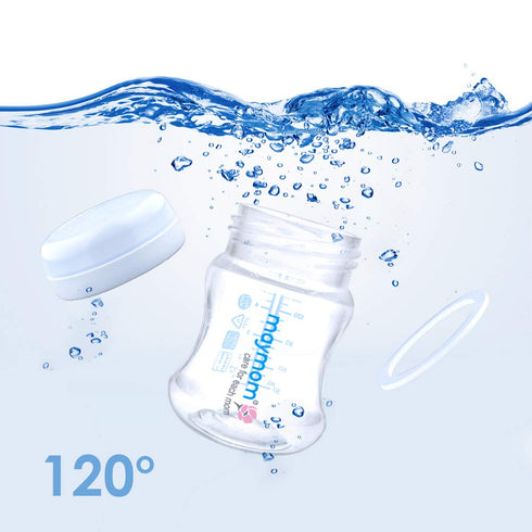 Maymom Wide-Mouth Milk Storage Collection Bottle with Travel Cap and Sealing Ring ; Can Replace Spectra S1 S2 Avent Natural Avent Classic Bottles ...
