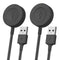 2-Pack Charger for Fossil Gen 6 Gen 5 Gen 5E Gen 4 Smartwatch Charging Cable Cord for Emporio Armani, Skagen falster 2, Misfit Vapor 2, Diesel Gua...