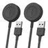 2-Pack Charger for Fossil Gen 6 Gen 5 Gen 5E Gen 4 Smartwatch Charging Cable Cord for Emporio Armani, Skagen falster 2, Misfit Vapor 2, Diesel Gua...
