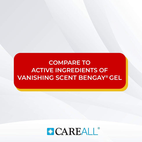 CareAll Muscle & Joint Vanishing Scent Gel, 3.0 oz. (3 Pack), Non-Greasy, Pain Relief Gel for Muscle, Back and Minor Arthritis, Topical Analgesic,...