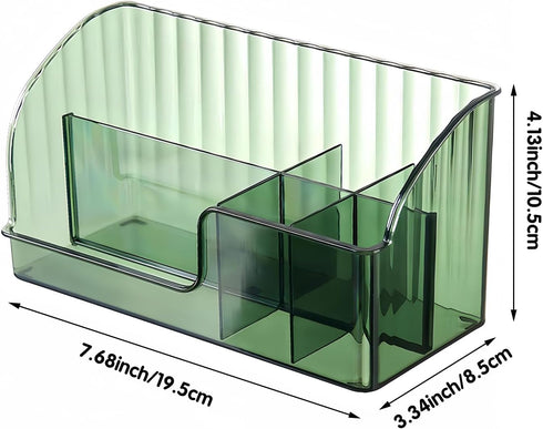 Makeup Brush Holder Organizer,Acrylic makeup brush organizer with removable slots, suitable for cosmetics and beauty supplies, bathroom,cabinet, d...