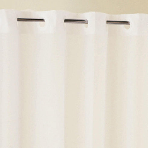 Hookless Full Length 2-in-1 Chlorine-Free PEVA Shower Curtain with Flex-On Rings for Easy Installation, 71" x 74", Water-Repellent, Easy Install, ...