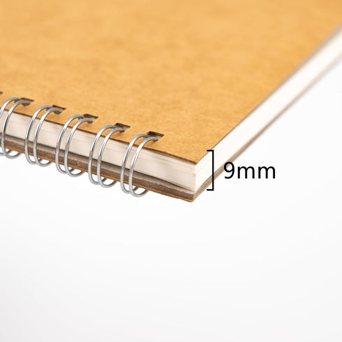 DSTELIN 10 inch x 7.5 inch, 100GSM, Blank Spiral Notebook, 1-Pack, Soft Cover, Sketch book, 100 Pages / 50 Sheets, with writing backboard, (Brown)...