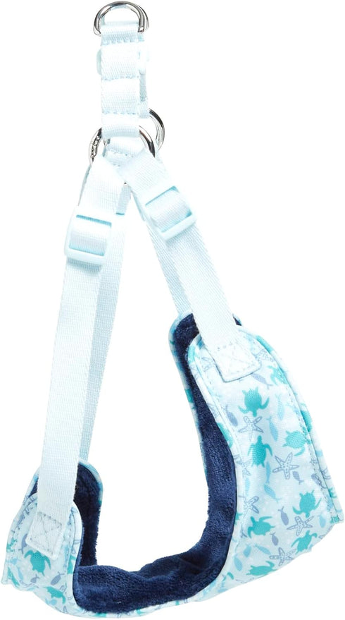 Vera Bradley Women's Recycled Lighten Up Water-repellent Adjustable Pet Harness With Fleece Lining, Tiny Turtle Dream, Small...