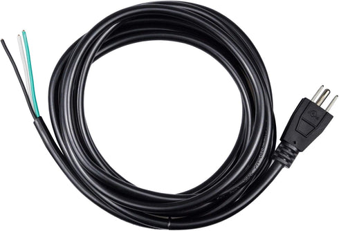 10ft 18 Gauge 3 Prong Heavy Duty Replacement Power Supply Cord Cable 110V 115V 120V Pigtail for Universal AC Appliance, NEMA 5-15 Plug US SJT 18AW...