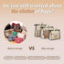 2 PCS Hanging Handbag Storage Organizer Purse Dustproof Storage Bag Transparent Non-woven Storage Bag with Zipper and Handle (XL)...