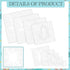 Chunful 9 Pcs Sun Stencil Reusable Sun Stencil Decoration Template Plastic Square Sun Drawing Painting Stencils for Painting Wood Floor Wall Fabri...
