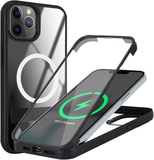 for iPhone 11 Pro Max Magsafe Case,iPhone 11 Pro Max Case with Screen Protector,iPhone 11 Pro Max Case with Stand,Phone Case for 11 Pro Max Magnet...