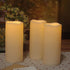 Outdoor Waterproof Candles Battery Operated 3'' x 7'' Flameless Pillar Candle with Timer Flickering Plastic Electric LED Lights for Wedding Party ...