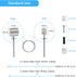 4PCS Bike Brake Cable Gear Shifter Cable Wire Set, Universal Standard Bicycle Brake Cable, Professional Bicycle brake line for Mountain and MTB Bi...