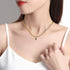 18K Gold Filled Vintage Choker Necklaces for Women Waterproof Gold Choker Necklace Anti Tarnish Gemstone Zircon Rectangle Pendant Necklace...