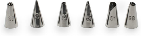 Fox Run Icing Syringe Decorating Set, Metallic, 7-Piece, 2.25 x 3 x 8 inches...