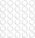 30PCS Clear Glass Cabochons 1 Inch Dome Tile Clear Glass Tiles Non-Calibrated Round Gems for Crafts, Pendants, Picture Jewelry Making, Rings...