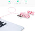 Pink Pig USB Hub, 3-Port Cute USB Hub with 3 Piglet Decoration Lids, Perfect Pig Stuff & Gifts for Pig Lovers, USB Splitter for Hard Drives, Mouse...