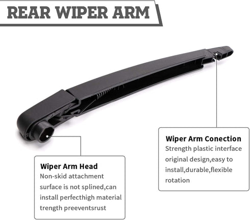 Rear Wiper Arm Blade Nut Set Replacement for Nissan Pathfinder 2013-2019 Rogue 2014-2020,select,Sport,Rear Wiper Cover Accessories Assembly,Wiper ...
