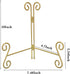 Plate Stand 10 Inch Gold Display Plate Holder, Collapsible Iron Plate Stands for Display, Folding Display Easel for Photo, Pictures, Decorative Pl...