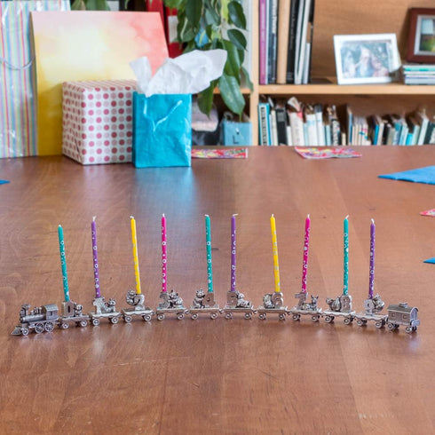 DANFORTH - Birthday Train Candleholder (2 - Mouse) - Handcrafted - Made in USA...