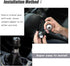 RYANSTAR Carbon Fiber Shift Knob with Adapters, Black Oval Ball Stick Shifter Knobs Compatible with Infiniti Lexus Mazda Mitsubishi Nissan etc?Smo...