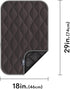 Paw Inspired Washable Padded Crate Mats for Dogs | 29” x 18” Pad, Fits 30-inch Kennels | Leakproof, Waterproof Bottom, Plush Pet Beds (Gray)...