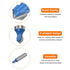 Router Bits 5/16" Dia 1/2" Shank 90 Degree V Type End Mill Carbide for Woodworking Carpentry Engraving Edge Trimmer Cutter Tools...