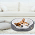 Round Dog Cat Beds Mattress Washable Pads Room, Soft Durable Plush Faux Fur Sleeping Pet Fleece Bed Mat for Small Doggy Kitten Puppy, with Anti-Sl...
