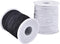 Elastic String for Bracelets, 2 Rolls 1 mm Sturdy Stretchy Elastic Cord for Jewelry Making, Necklaces, Beading Black and White...