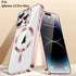 Magnetic Case for iPhone 15 Pro Max Phone. TPU Shockproof Electroplated Bumper, Camera Lens Protector, Waterproof Transparent Case., Rose Gold...
