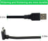 LEFXMOPHY Black Power Cord for WYZE Cam Pan V3 / Cam v3 Pro 2K 90 Degree Right Angle L-Shape Connector 20ft Micro USB Right Angle Flat Extension C...