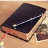 Thick Journal with Golden Rim,Blank Premium Papers,Hardcover Notebook with Black Soft Leather Cover,440 Pages 220 Sheets 5x7 inches Sketchbook for...