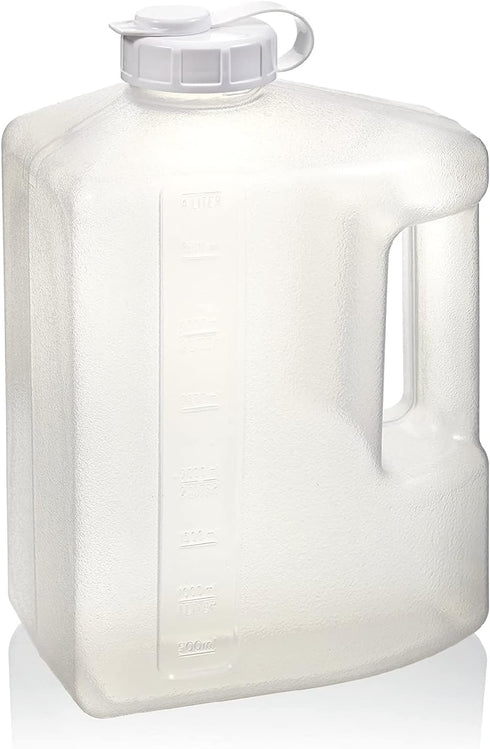 Arrow 1 Gallon Plastic Jug for Cold Drinks - Refrigerator Bottle with Cap, Easy-Pour Spout and Graduated Markings - Made in USA, BPA Free Plastic ...