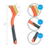 SALI 5pcs Wire Brushes for Cleaning Rust Removal Nylon/Brass/Stainless Steel Bristles with Curved Handle Grip for Dirt & Paint Scrubbing Removing ...