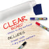 Clear Adhesive Sheets Roll on Wall 18 x 78Inch (6.5 Ft), Includes 3 Dry Erase Markers, Bulletin Board Paper, Clear Adhesive Vinyl Sheets, Transpar...