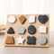 Mamimami Home Toddlers Shape Puzzle Montessori Learning Shape Toy Board for Kids Preschool Boys & Girls Educational Learning Silicone Shape Toys...