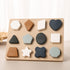 Mamimami Home Toddlers Shape Puzzle Montessori Learning Shape Toy Board for Kids Preschool Boys & Girls Educational Learning Silicone Shape Toys...