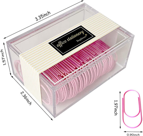 Pink Jumbo paper clips, 50pcs 2inch Big PaperClips Durable and Rustproof Coated Large Paper Clips Office Supply Accessories...