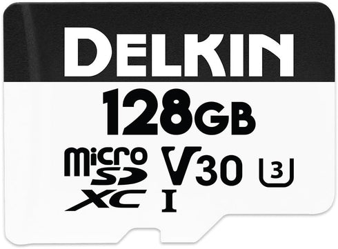 Delkin Devices 128GB Micro SD Card – HYPERSPEED UHS-I (U3/V30) Max Read Speed 100MB/s, Max Write Speed 75MB/s | 128GB Micro SD Memory Cards with A...