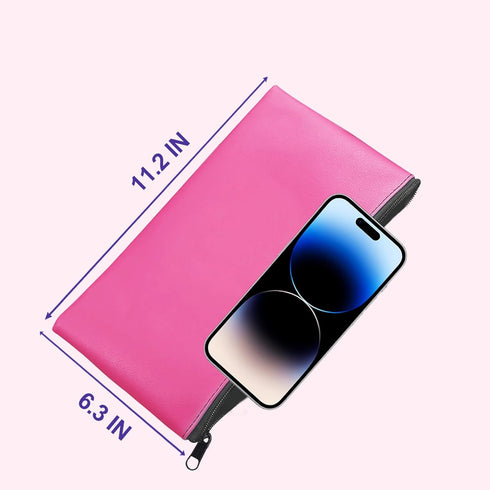 Small Makeup Bag for Purse, PU Leather Pouch Bags for Cosmetic Purse Cute Make Up Toiletry Pouch for Skincare Travel Purses Traveling Storage Orga...